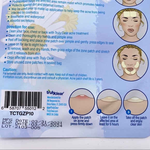 💄 SALE💄 NWT Truly Clear Truly Gone Zone Patches - Picture 12 of 14